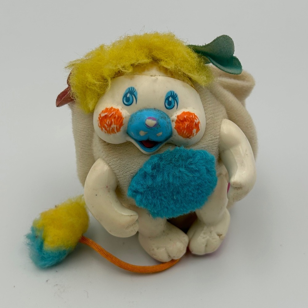 Vintage 1986 Mattel Popples Pocket Popple Mini Figure Cream Yellow 1245-5518